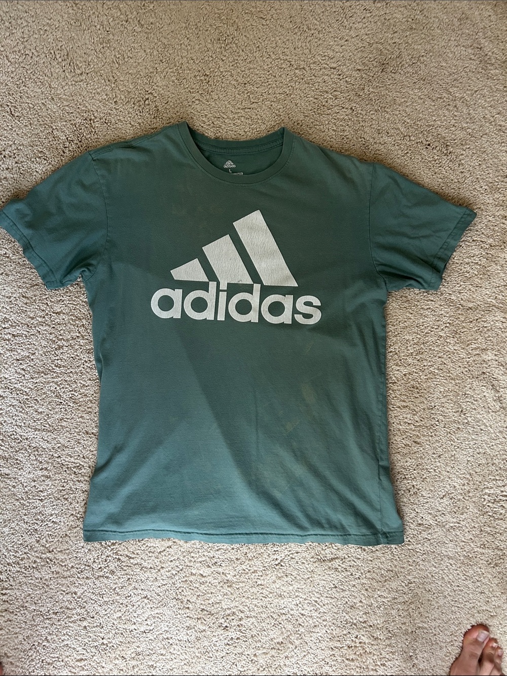 Adidas Green Logo Tee